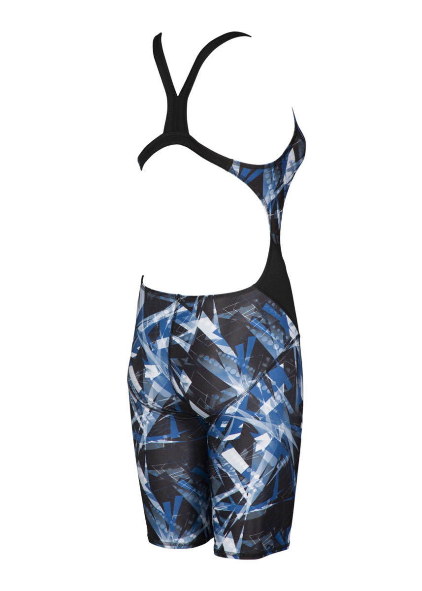 Arena Womens Night Lights Kneesuit - Black / White-533975