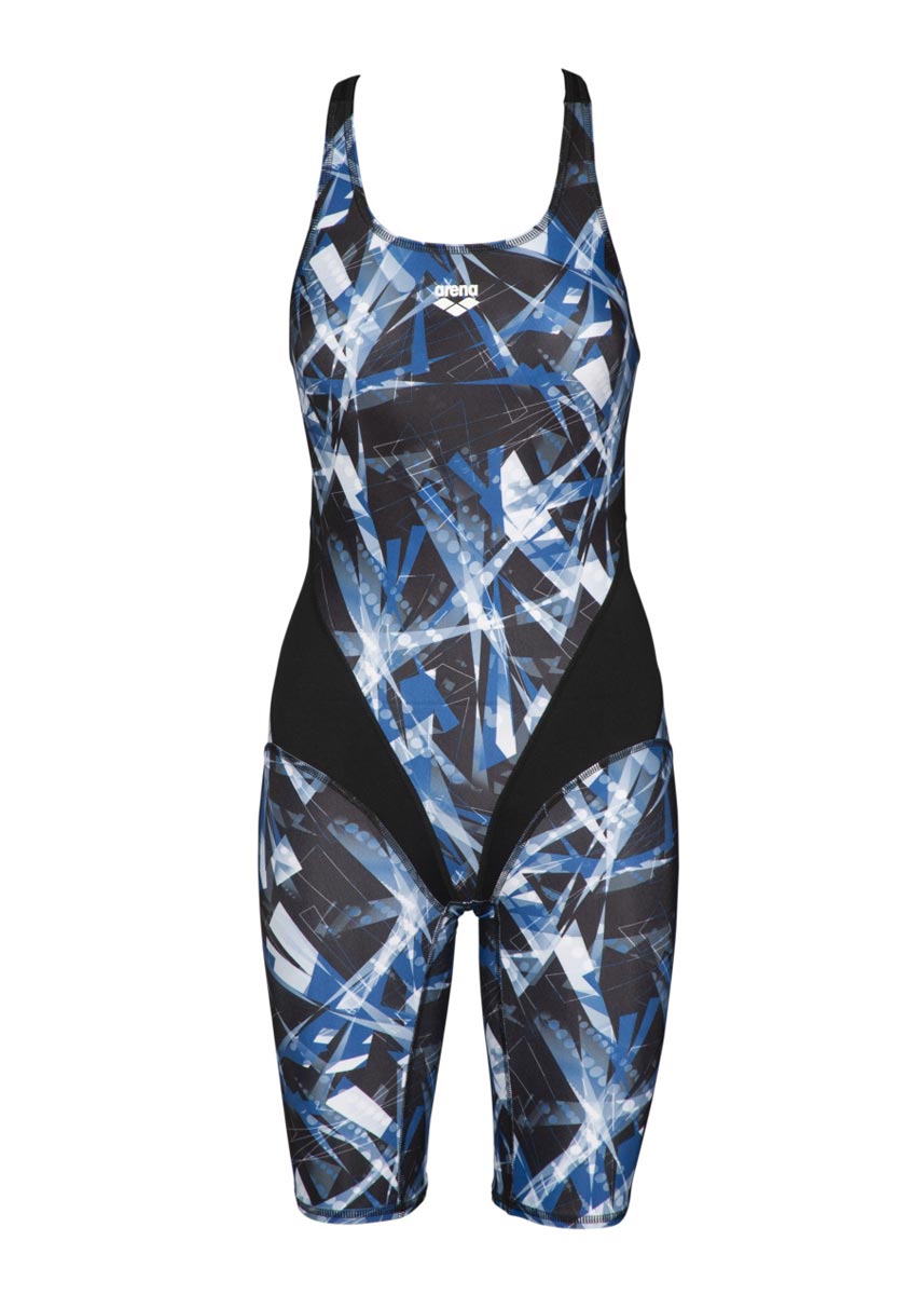 Arena Womens Night Lights Kneesuit - Black / White-533976