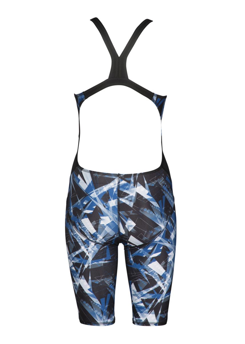 Arena Womens Night Lights Kneesuit - Black / White-533977