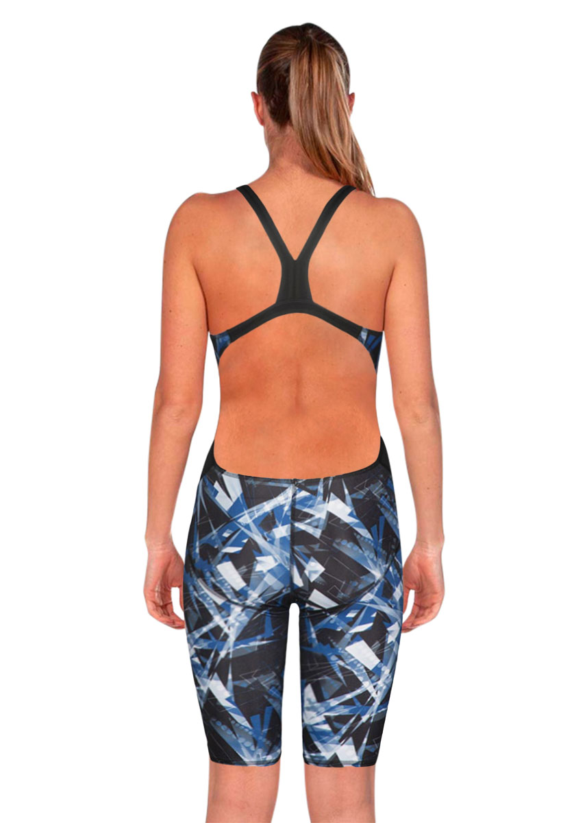 Arena Womens Night Lights Kneesuit - Black / White-brand