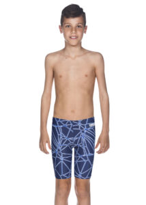 Arena Boys Carbonics Junior Jammer - Navy / Neon Blue
