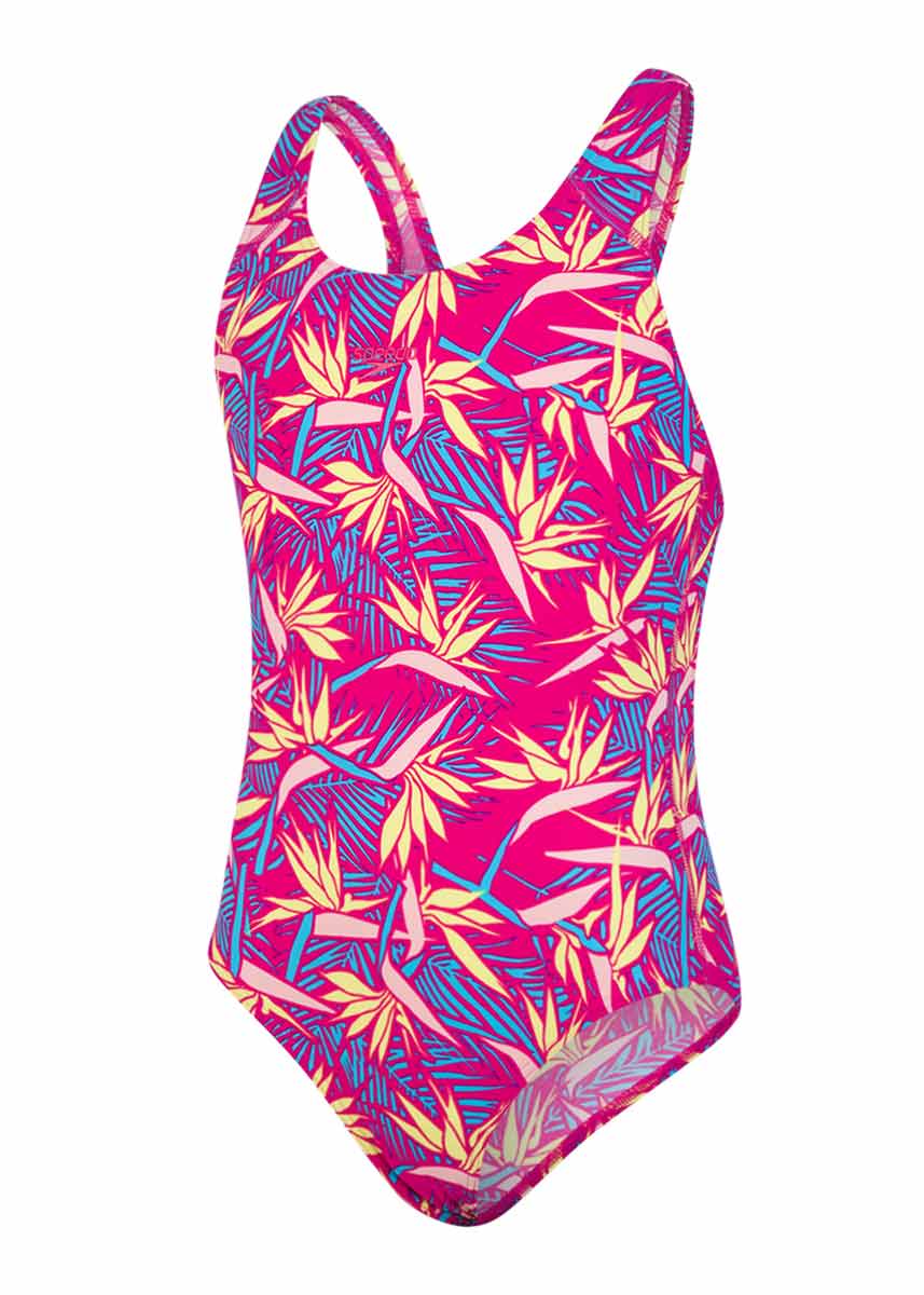Speedo Girl's JunglePetal Allover Splashback Swimsuit-534400