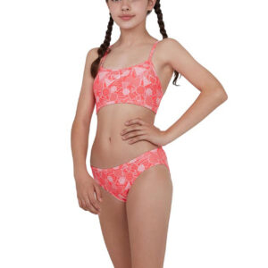 Speedo Girl's DazzleGeo Allover X Back Swim Bikini-0