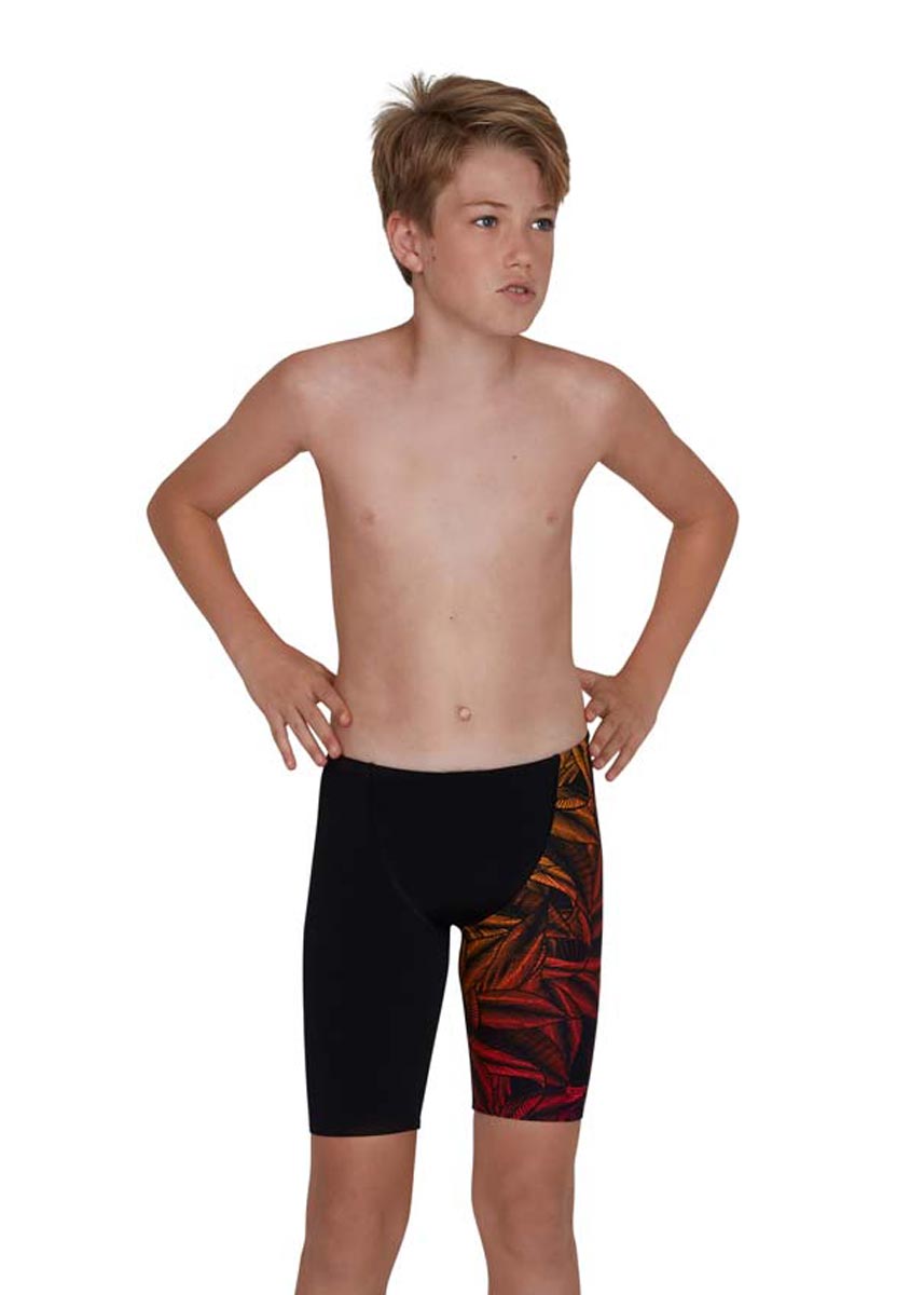 Speedo Boy's JungleLizzard Digital Placement Jammer-0