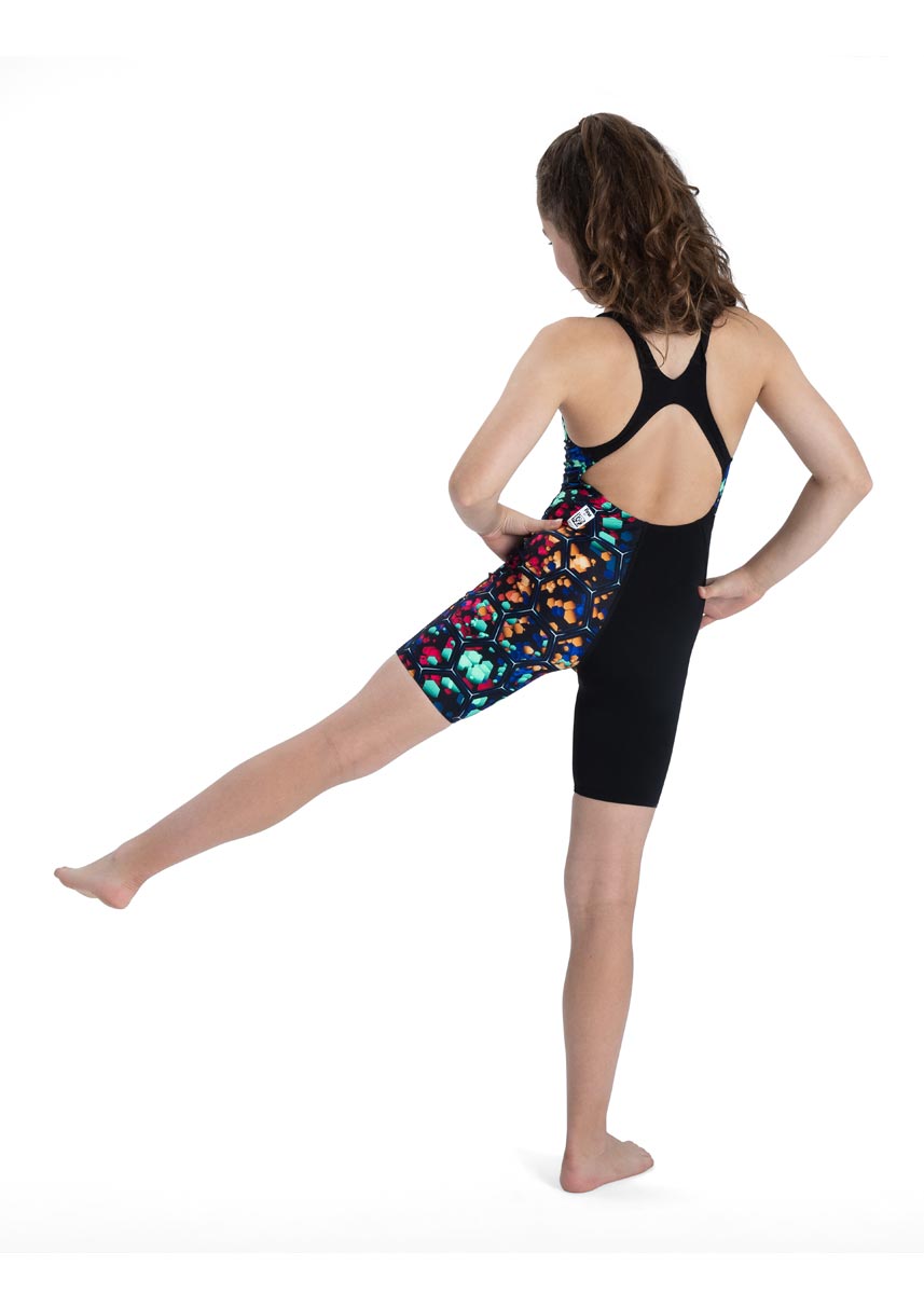 Speedo Girl's Fastskin Junior Endurance+ Kneesuit - Black / Beautiful Blue