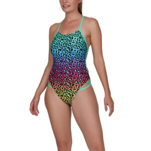 Speedo Women's JungleGlare Placement Freestyler Swimsuit-0