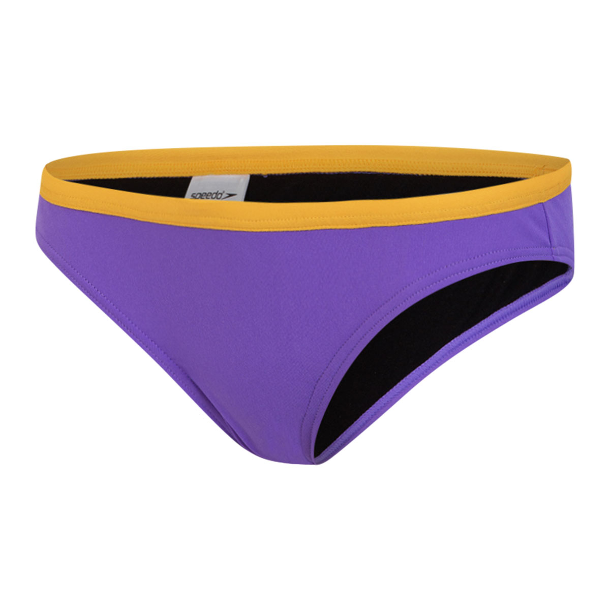 Speedo Girl's Solid Swim Bikini Brief - Ultra Violet / Mango-534510