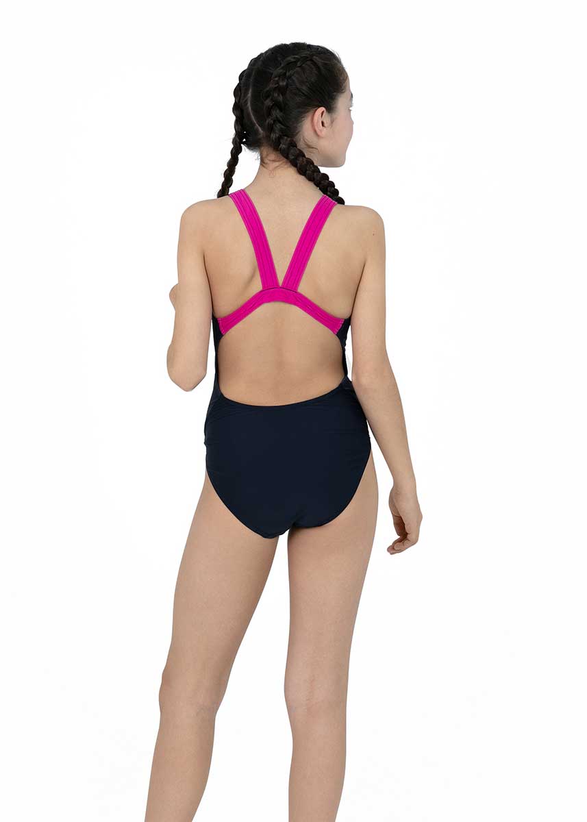 Speedo Girl's JungleGlow Digital Placement Leaderback Swimsuit-brand