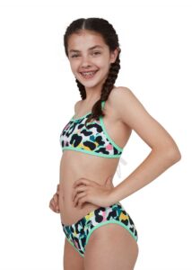 Speedo Girl's JungleSpeak Allover Tie Back Swim Bikini