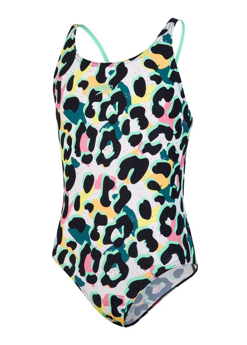 Speedo Girl's JungleSpeak Allover Tieback Swimsuit-534525