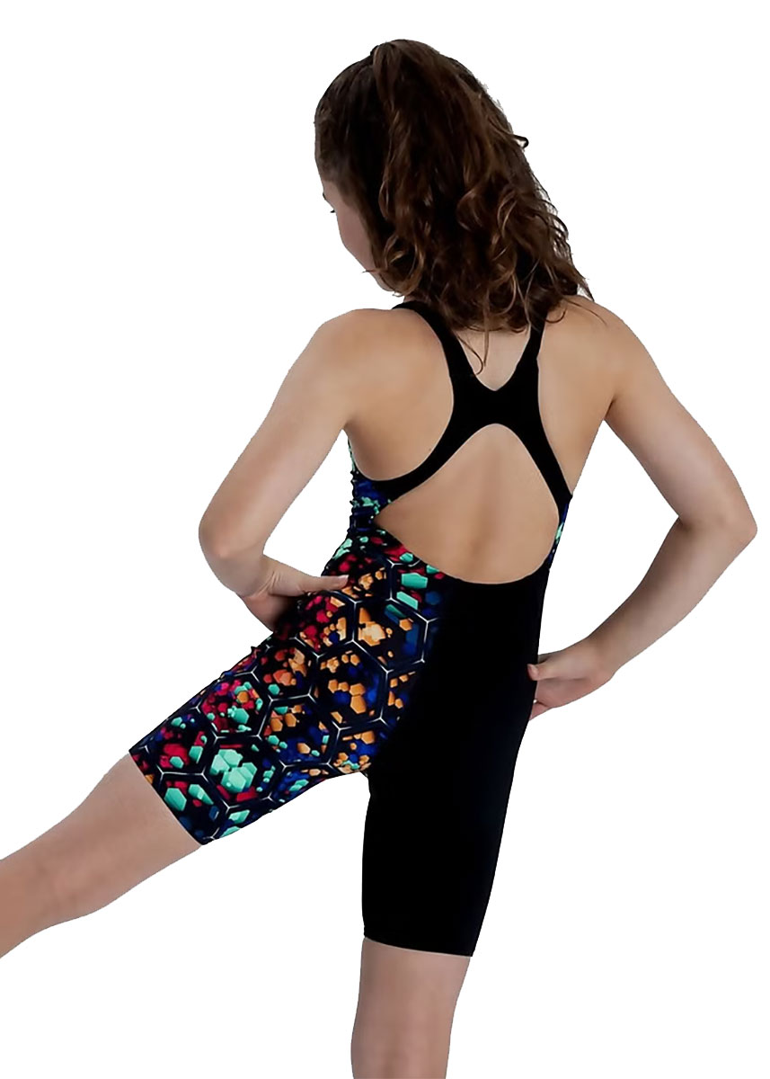 Speedo Girl's Fastskin Junior Endurance+ Kneesuit - Black / Beautiful Blue-brand