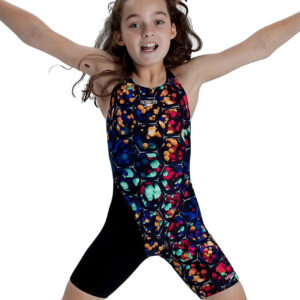 Speedo Girl's Fastskin Junior Endurance+ Kneesuit - Black / Beautiful Blue