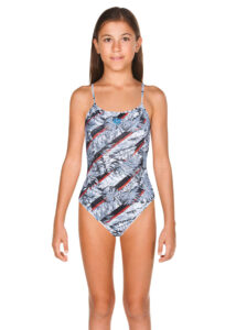 Arena Girls Floral Reversible Challenge Back Swimsuit