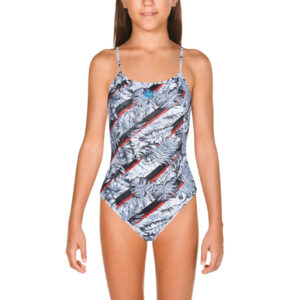 Arena Girls Floral Reversible Challenge Back Swimsuit-0
