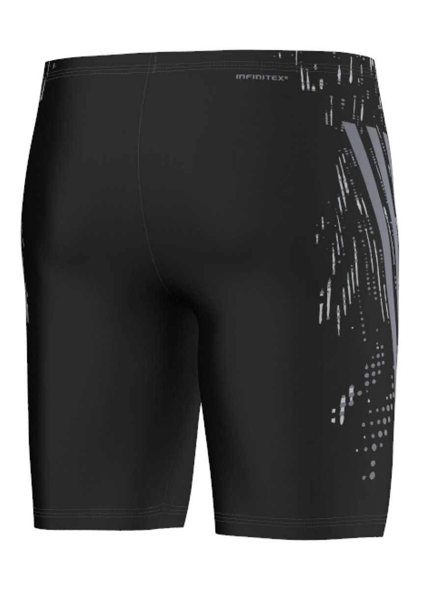Adidas Boys Infinitex Tech Range Long Leg Jammer - Black / Iron Metallic-brand