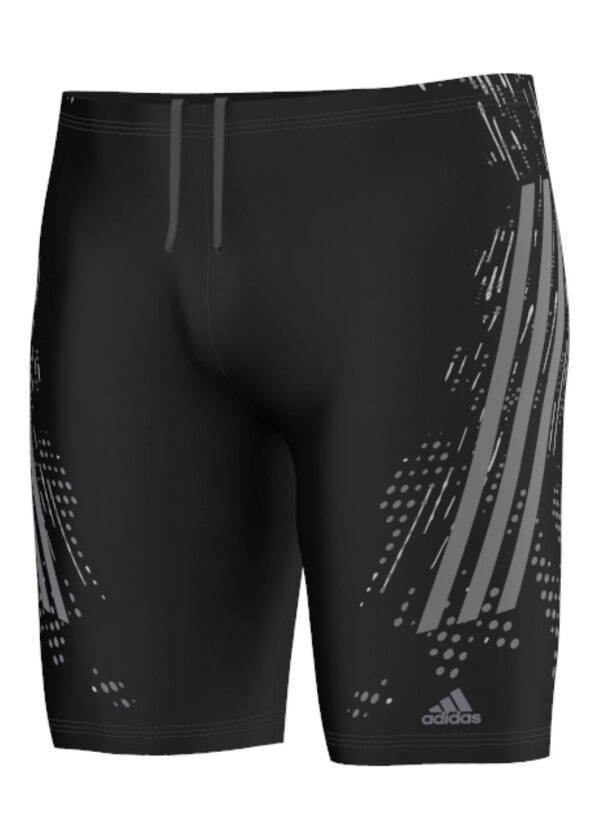 Adidas Boys Infinitex Tech Range Long Leg Jammer - Black / Iron Metallic-0