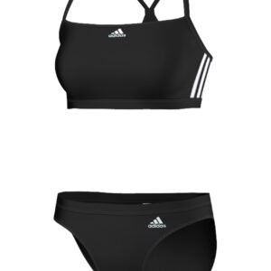 Adidas Women's Infinitex 3-stripes Swim Bikini - Black / White-0