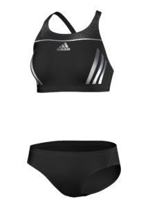 Adidas Girls Streamline Infinitex Swim Bikini - Black / Silver