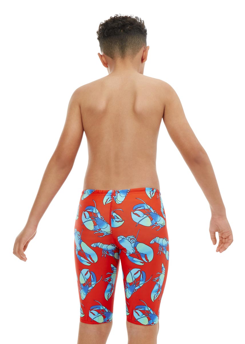 Maru Boy's Lobster Roll Pacer Jammer - Red-brand