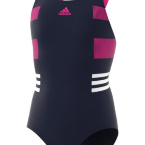 Adidas Girls INFINITEX Swimsuit - Black / Red-0