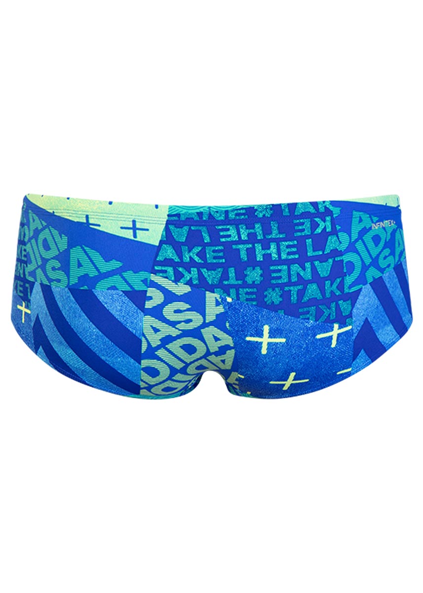 Adidas Boy's Performance Swim Boxer - Blue / Green-536065
