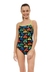 Maru Women's Shark Bait Pacer Swift Back Swimsuit -  Black/Multi