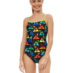 Maru Women's Shark Bait Pacer Swift Back Swimsuit - Black/Multi-0