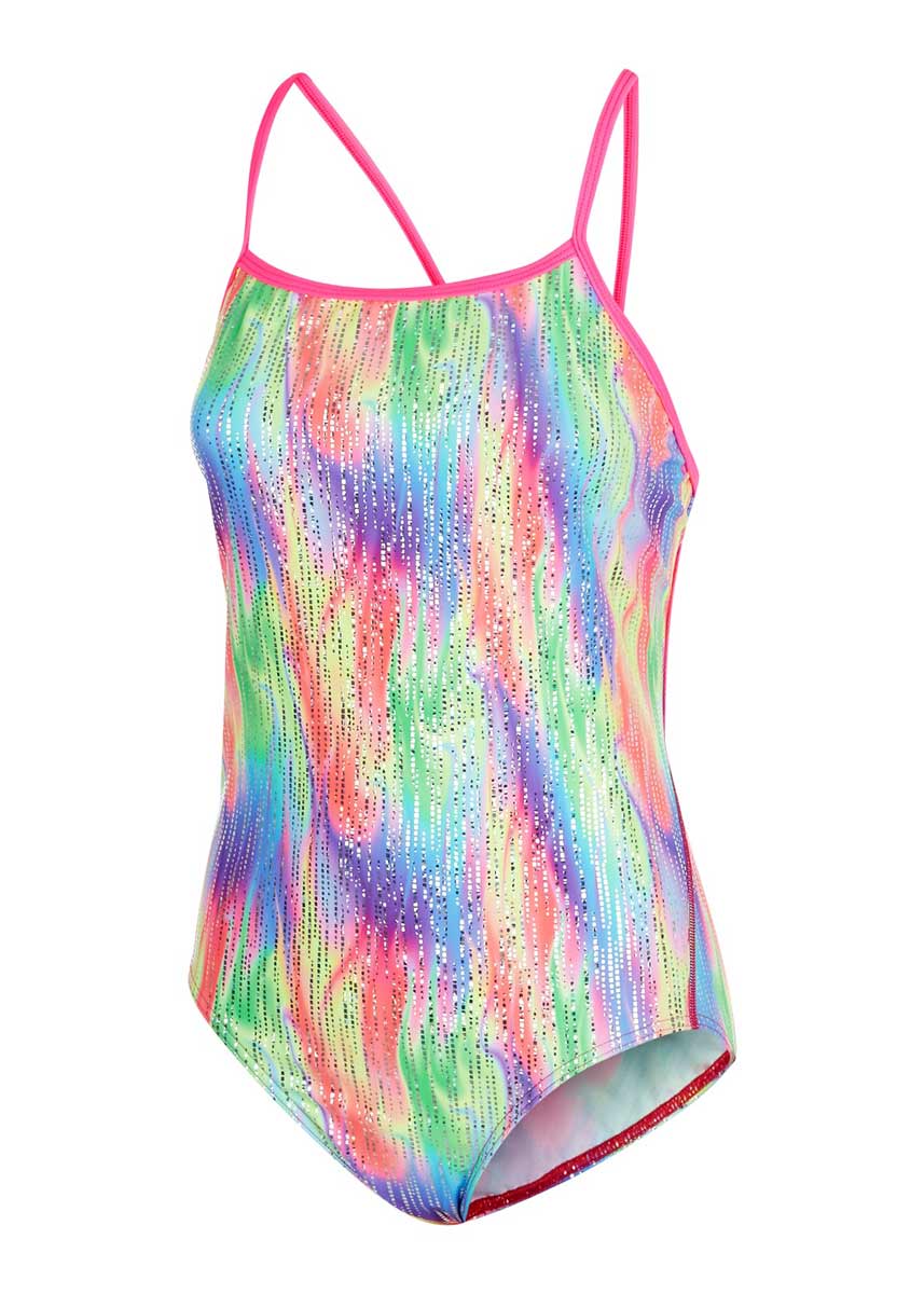 Maru Tutti Fruitti Ecotech Sparkle Tie Back Swimsuit - Multi-533527
