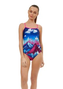 Maru Womens HighLife Pacer Swift Back Swimsuit -  Pink/Blue