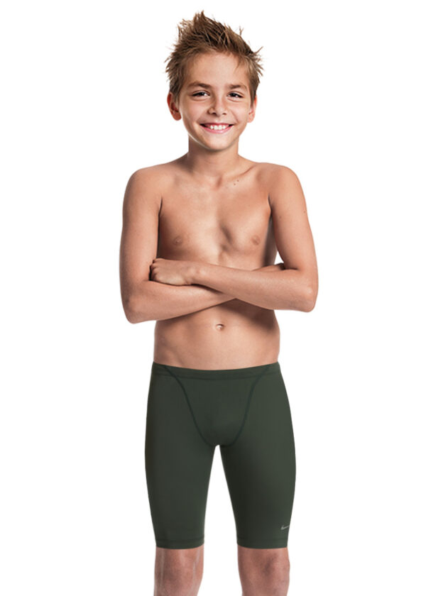 Nike Boy's Hydrastrong Solids Jammer - Galactic Jade-0