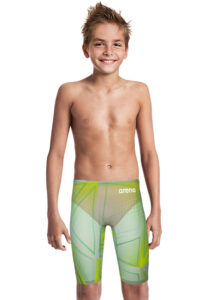 Arena Limited Edition Powerskin R-Evo One Junior Jammer - Green Glass