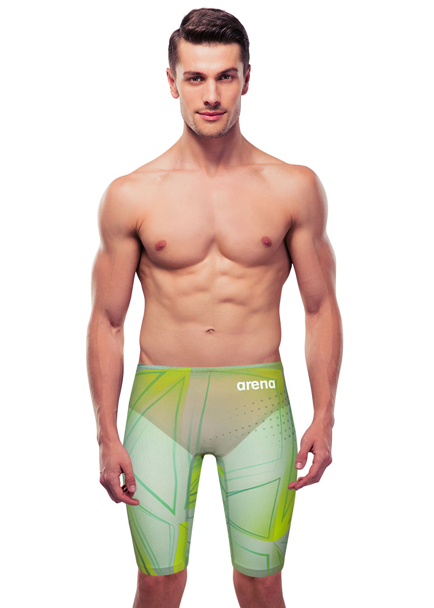 Arena Limited Edition Powerskin R-Evo One Jammer - Green Glass-536645