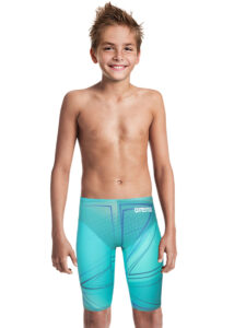 Arena Boys Limited Edition Powerskin R-Evo One Junior Jammer - Blue Glass