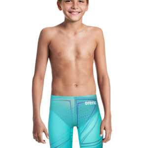 Arena Boys Limited Edition Powerskin R-Evo One Junior Jammer - Blue Glass-0