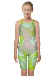 Arena Limited Edition Powerskin R-Evo One Junior Kneeskin - Green Glass