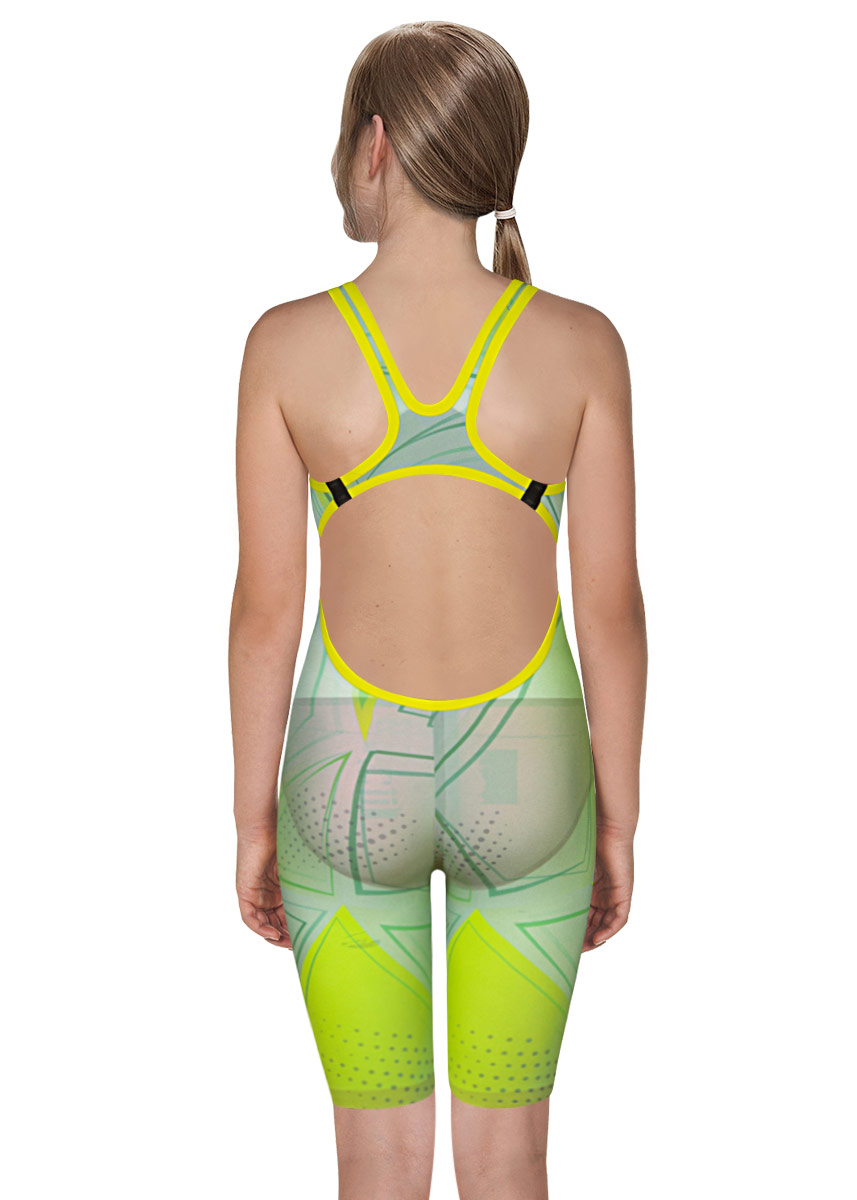 Arena Limited Edition Powerskin R-Evo One Junior Kneeskin - Green Glass-brand