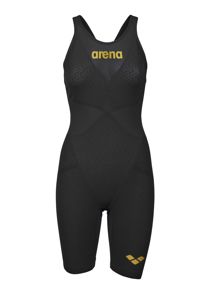 Arena Powerskin Carbon Glide Openback Kneesuit - Black / Gold