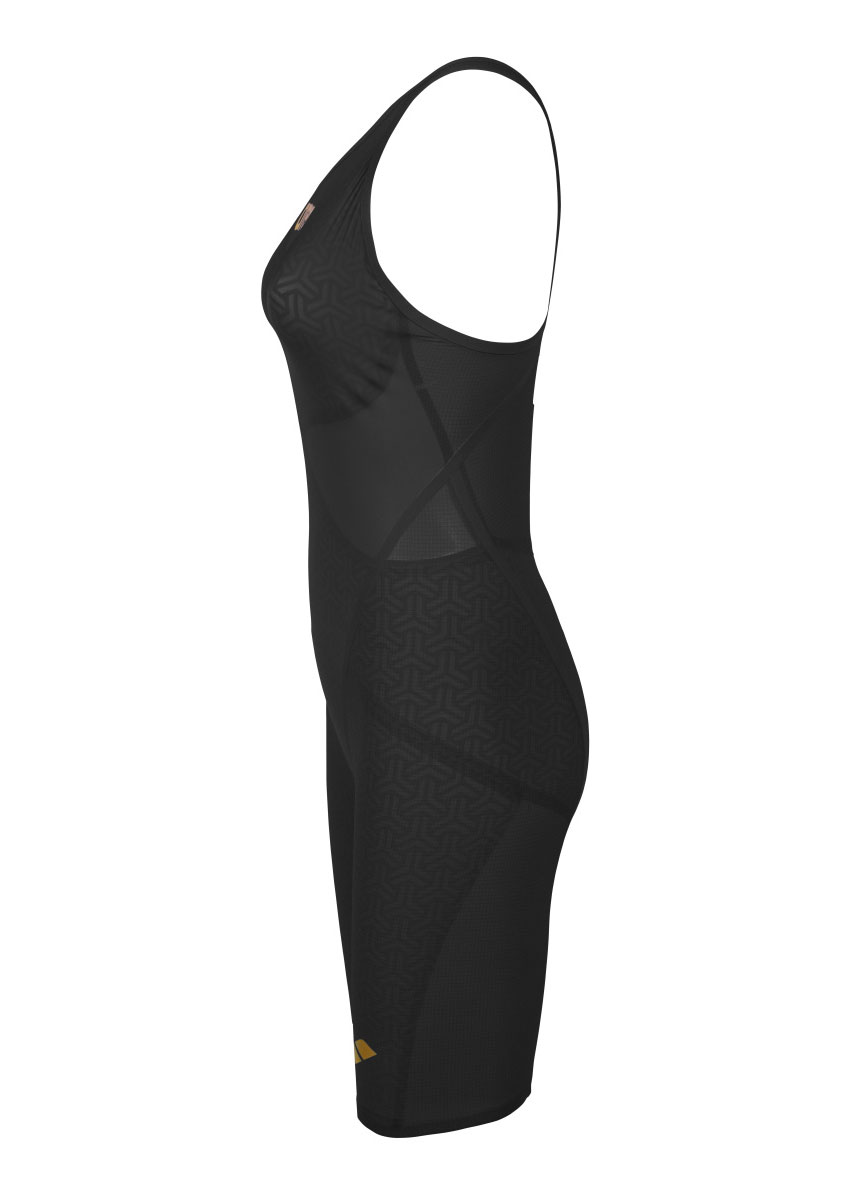 Arena Powerskin Carbon Glide Openback Kneesuit - Black / Gold