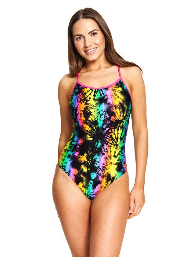 Zoggs Women's Dreamer Lattice Back Swimsuit-0