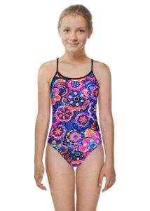 Zoggs Girl's Flower Sizzle Starback Swimsuit