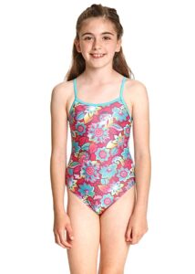 Zoggs Girl's Garden Party Yaroomba Floral Swimsuit