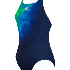 Adidas Girls Adiclub Swimsuit - Blue-0