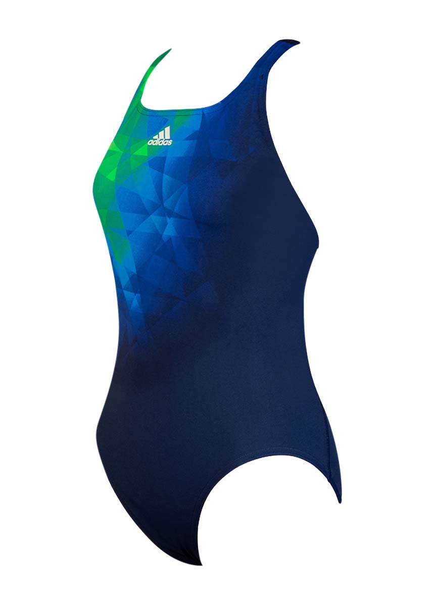 Adidas Girls Adiclub Swimsuit - Blue-0