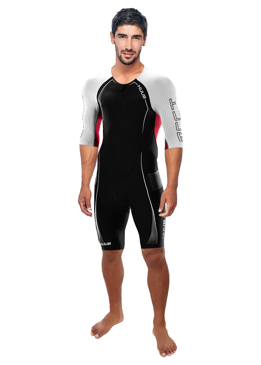 HUUB Men's Anemoi Aero Tri Suit - Black / White