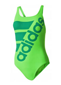 Adidas Girls Graphics Clubline Swimsuit - Solar Green