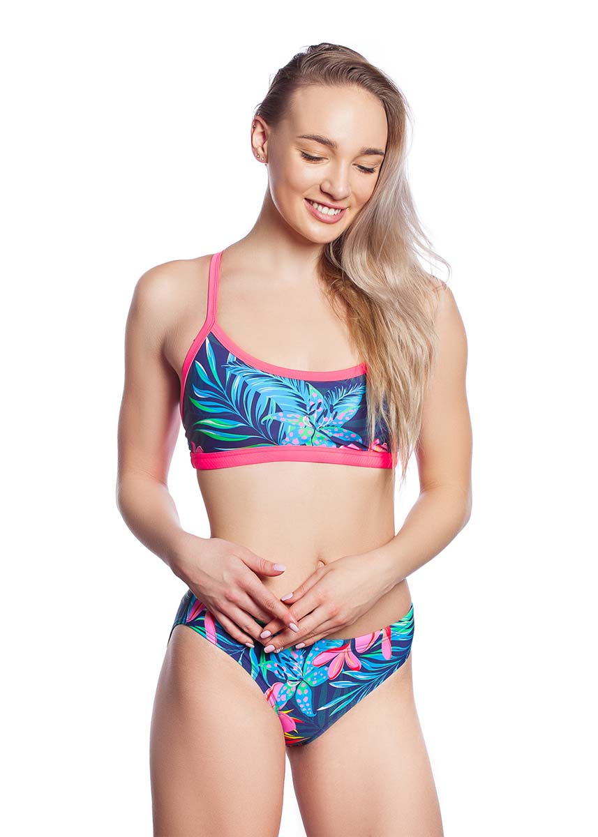 Mad Wave Women's Frisky Swim Bikini Top - Multi-534859