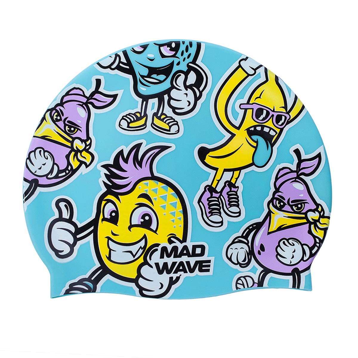 Mad Wave Fun Silicone Cap - Azure-0