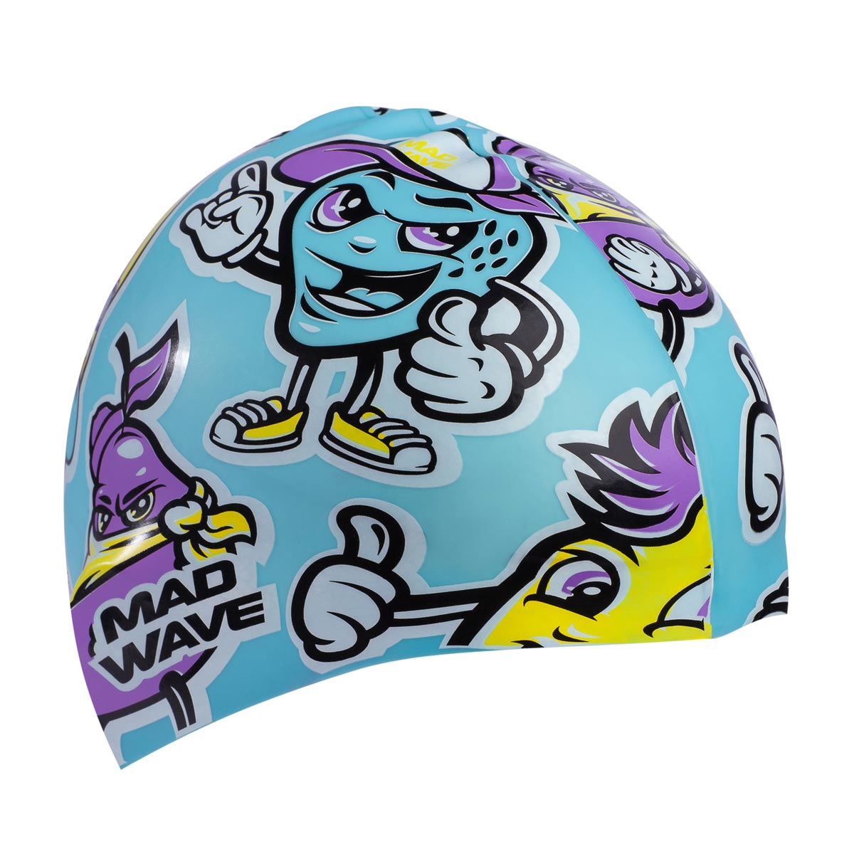 Mad Wave Fun Silicone Cap - Azure-brand