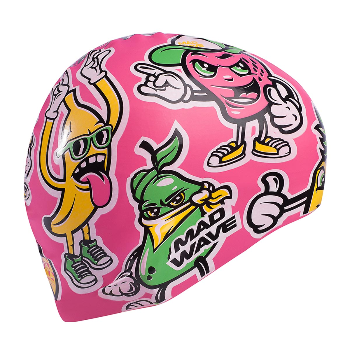 Mad Wave Fun Silicone Cap - Pink-534990
