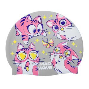 Mad Wave Fluffy Silicone Cap - Silver-0